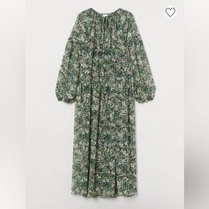 H&M chiffon floral maxi dress